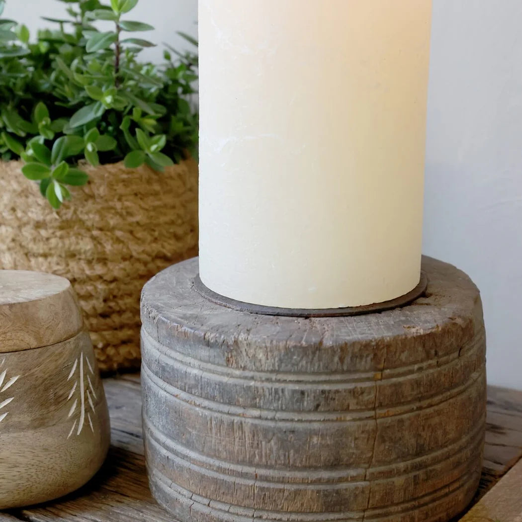 Reclaimed Wood Candlestick