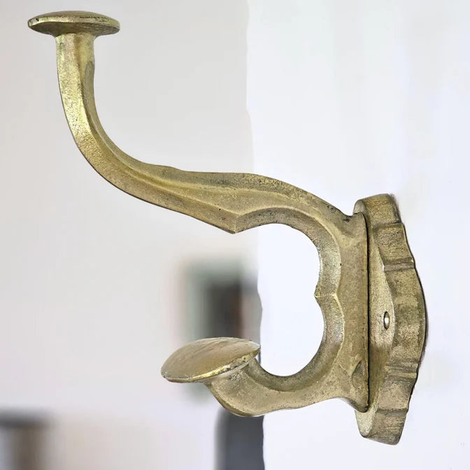 Oversized Brass-Coloured Wall Hook