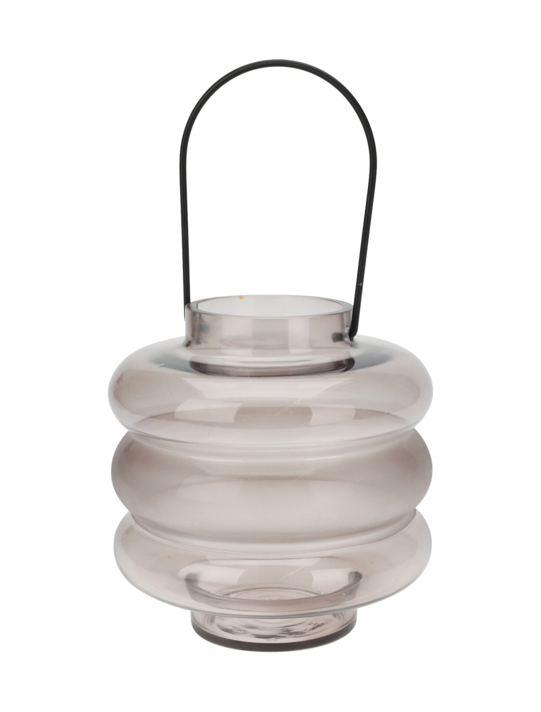 Glass Lantern — Smoked Grey