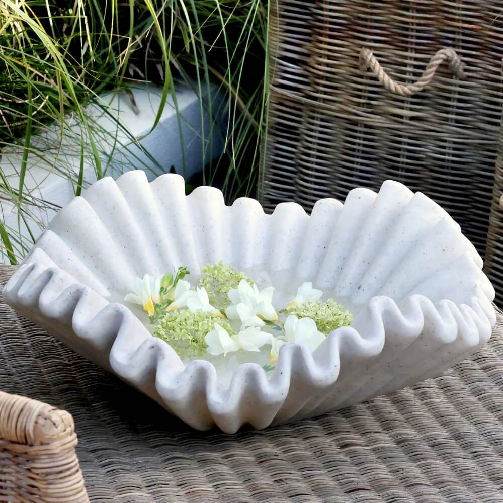 Large Clam Shell-Shaped Bowl