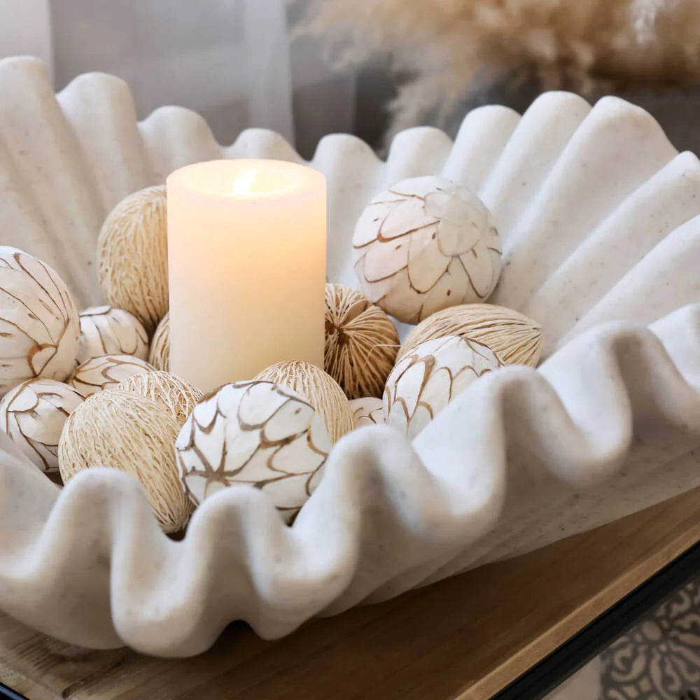 Large Clam Shell-Shaped Bowl